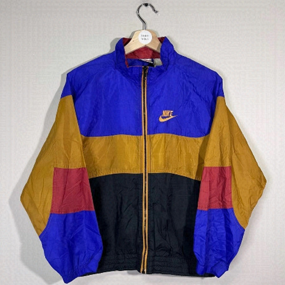 Vintage 90s Nike Grey Tag Windbreaker - Picture 1 of 3